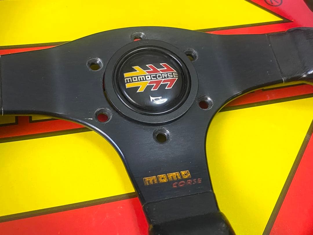 MOMO CORSE 320mm レザーステアリング 即決大歓迎 - メルカリ