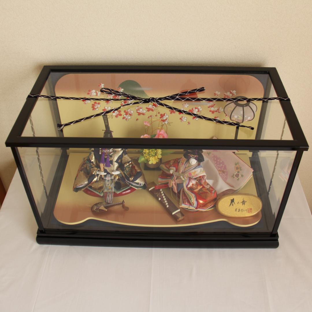 美品】雛人形 平安清玉作 春の舞 芥子二人ぼんぼり付 伝統和装