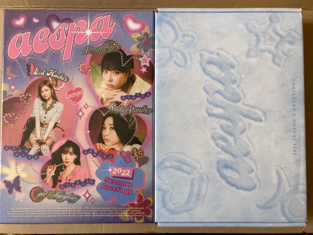 【新品未開封】aespa エスパ 2023 2022 シーグリ 2個セット 楽天市場】aespa 2022 SEASON'S GREETINGS☆店舗特典あり☆ エスパ SM