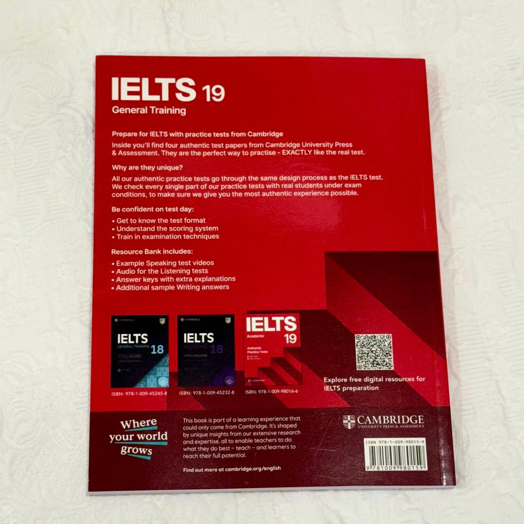 新品未使用】IELTS General Training17&18&19&20 - メルカリ