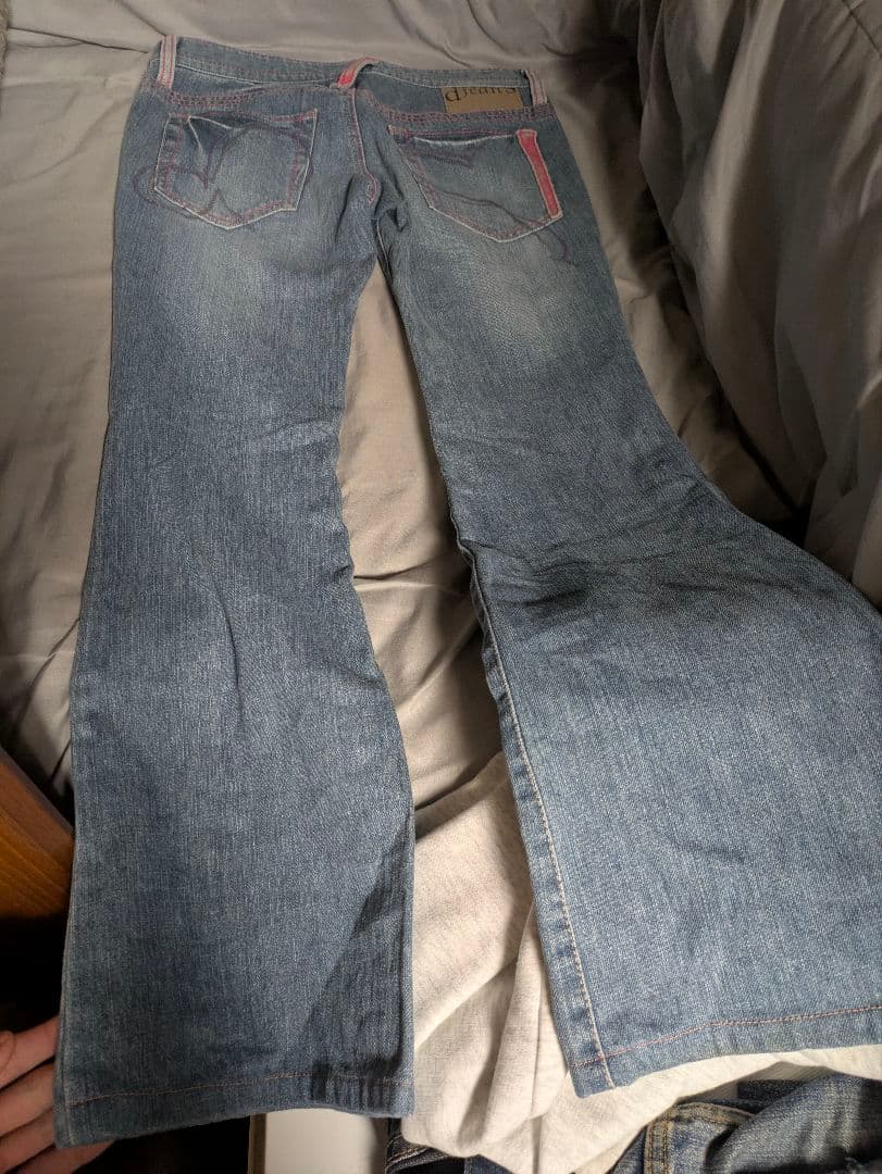 archive Y2K フレアデニム ブーツカット 刺繍 00s デザイン - メルカリ