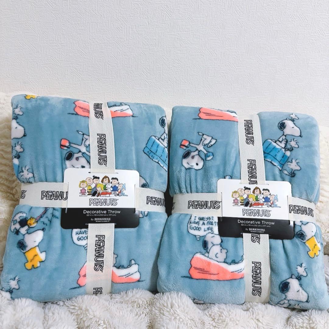 コストコブランケット スヌーピーPeanuts大判ひざ掛け 152x177cm