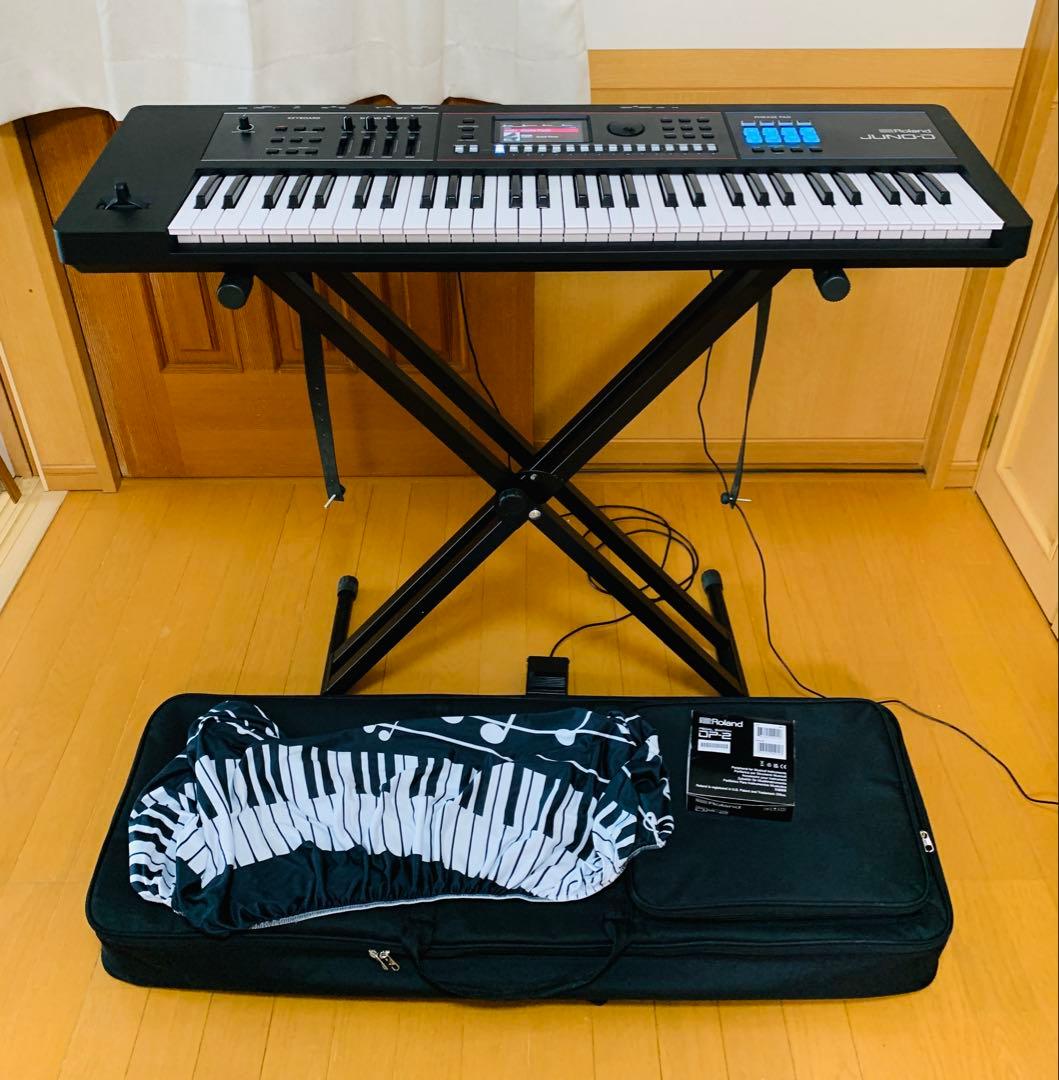 Roland JUNO-D6 ペダル・スタンド・ケース・カバー付き JUNO-DS後継機種] Roland JUNO-D6 シンプルセット + 背負えるケース