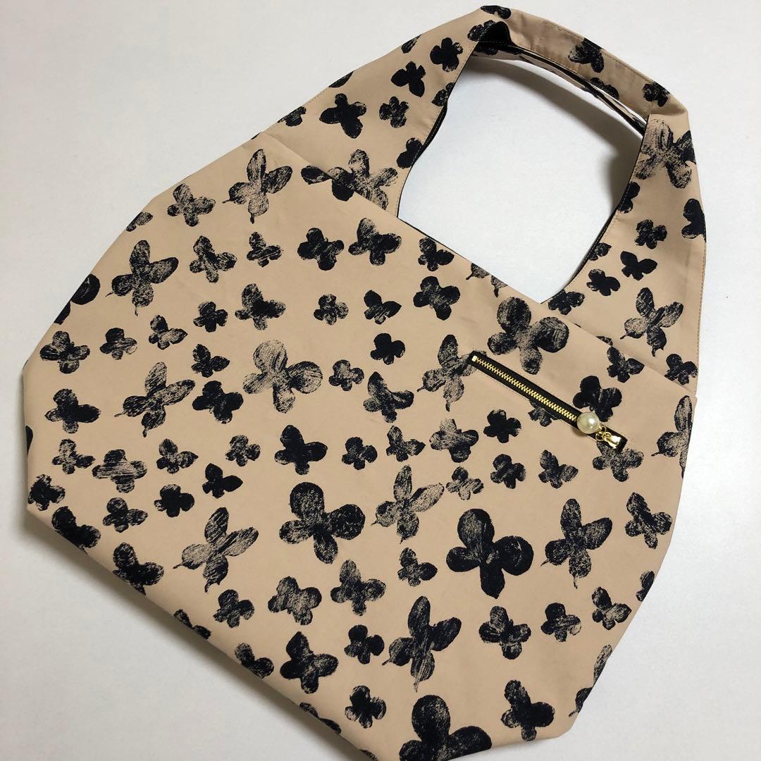 グランドトート&ブローチ♡ミナペルホネン 《memoria全面＊ベージュ》