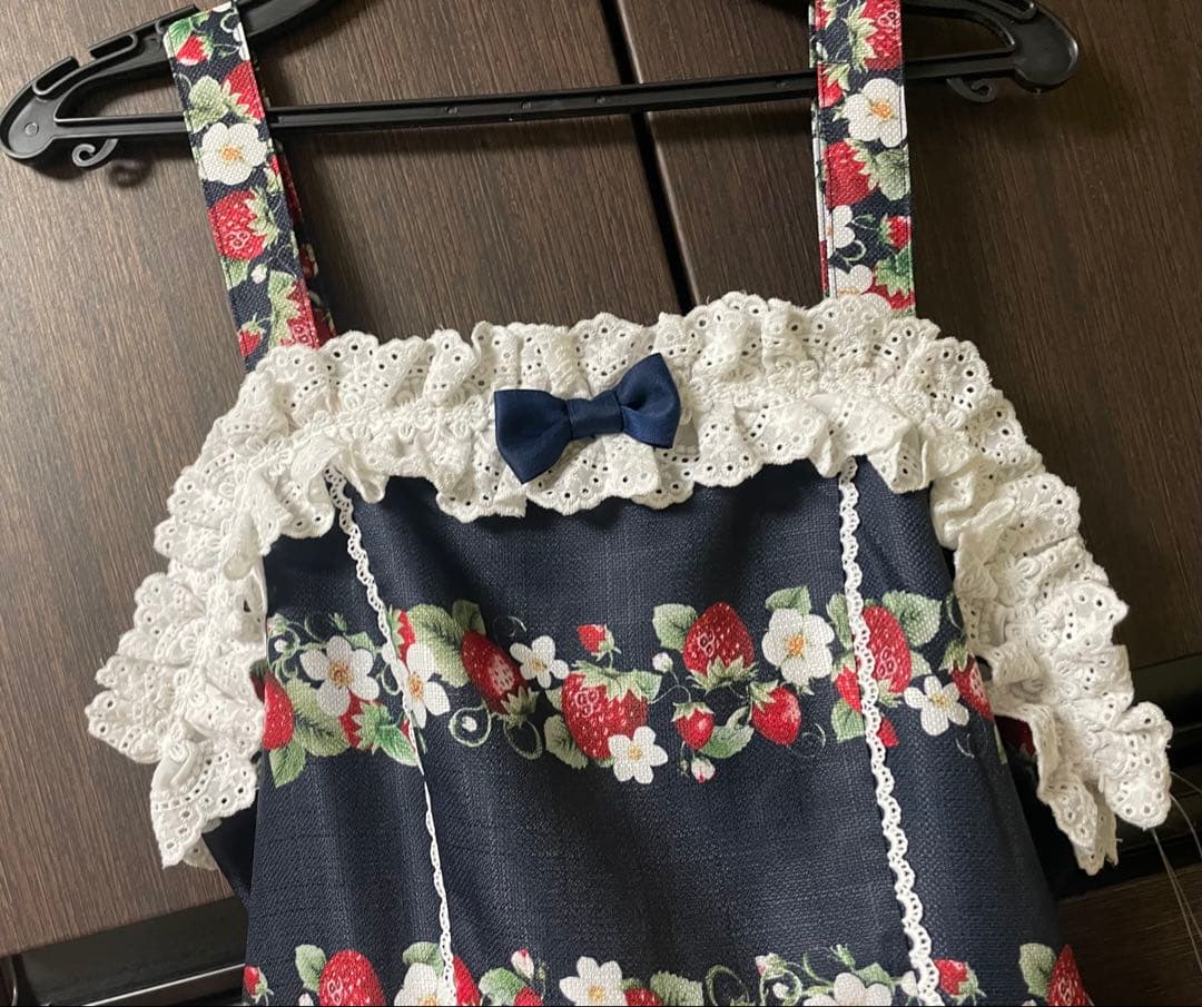 Chalmiere】 ベイクドベリー JSK いちご リボン クリップ セット