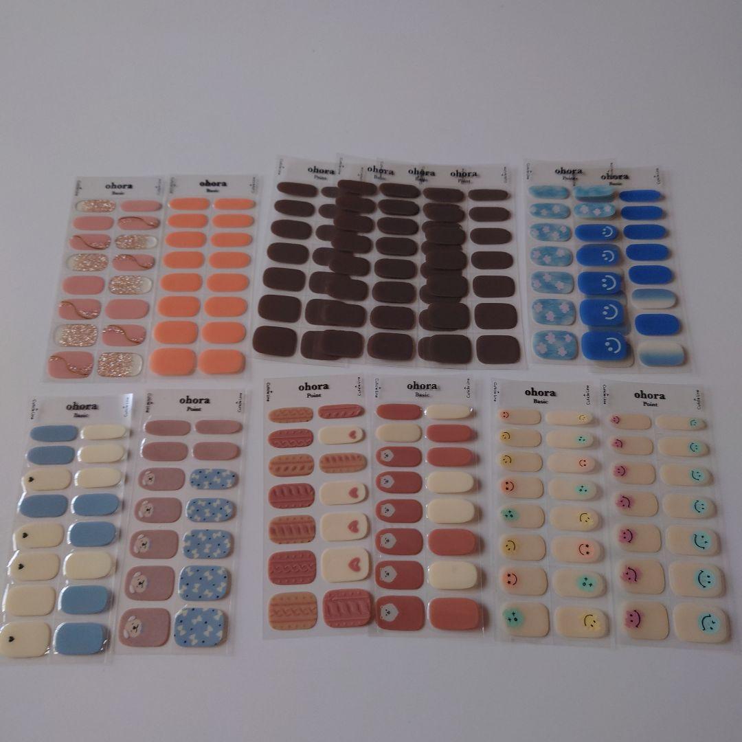 ohora ネイルシール セット 多色まとめ売り新古100シート - ジェル