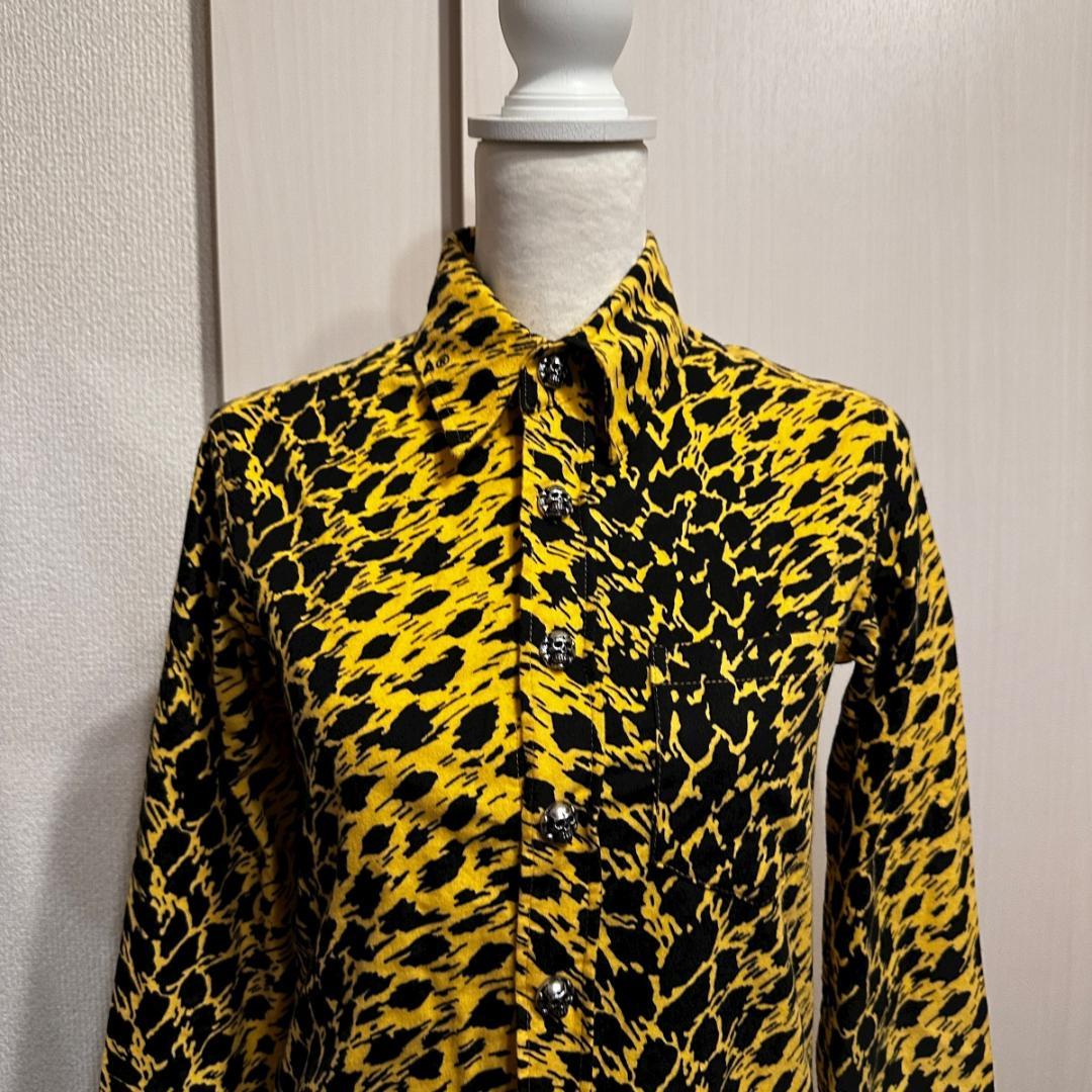 MIRACLE WOMAN　ヒョウ柄骸骨ボタン　サイズ表記なし　HR1157