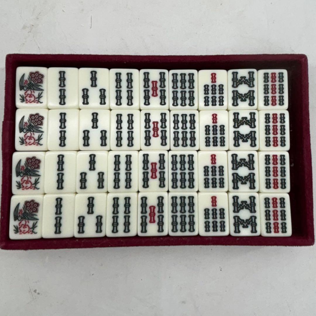 希少】麻雀 ミズノ 丸一 3色牌 直彫刻 ドラゴン ダイヤ ひまわり 保証
