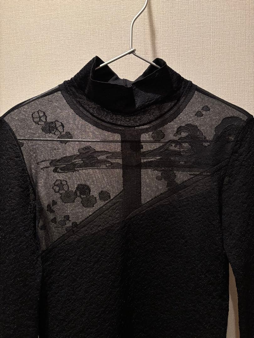 Mame Kurogouchi マメクロゴウチ シアー ニットブラウス - トップス最