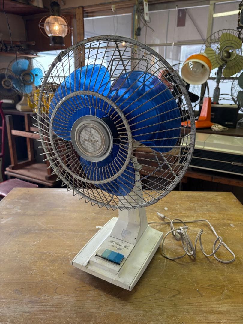 昭和レトロ SHARP 卓上扇風機 レトロ扇風機 動作確認済み レトロ