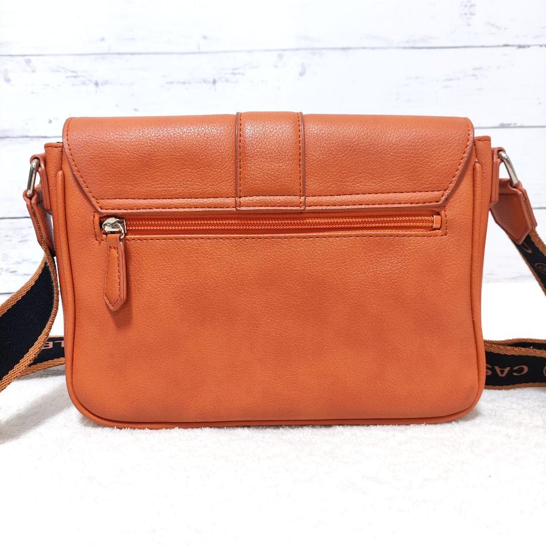 ⭐️ほぼ未使用⭐️CASTELBAJAC オレンジ ショルダーバッグ ソルベ