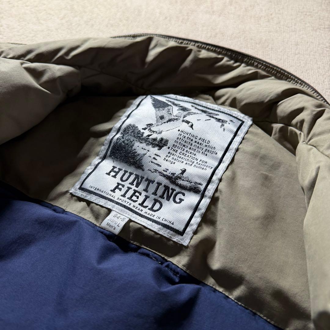 90s HUNTING FIELD ダウンジャケット パフジャケット ベージュ - メルカリ