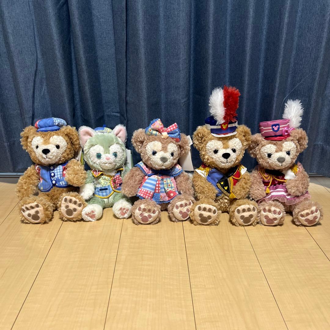 ダッフィー シェリーメイ ジェラトーニ ぬいぐるみ 5体セット 5体セットダッフィー シェリーメイ ジェラトーニ ディズニー