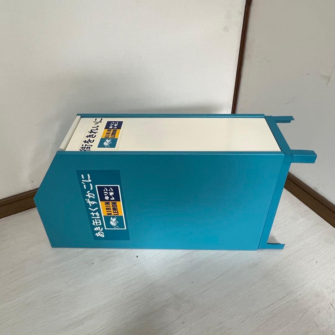昭和レトロ キリンレモン 空き缶入れ当時物未使用品 ホーロー看板好き