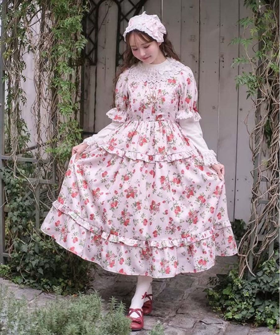 axes femme kawaii クラシック ベリー ワンピース - メルカリ