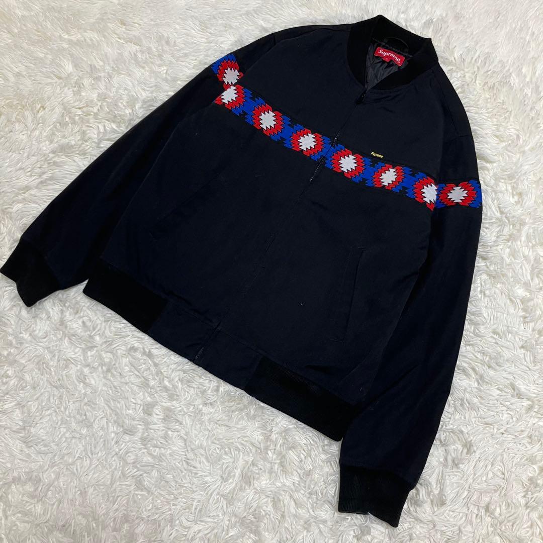Supreme Trail Jacket ネイティブ柄 サンタフェ ブラック M