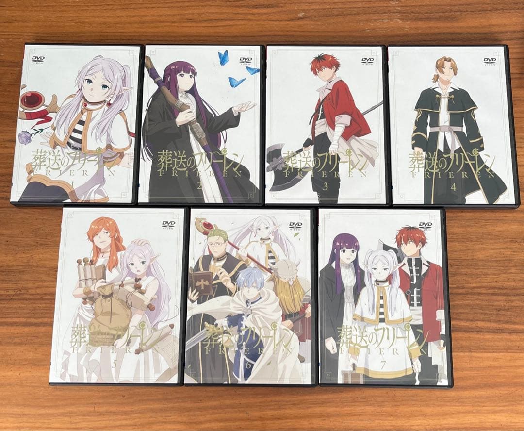 葬送のフリーレン DVD 全7巻　全巻セット　新品DVDケース付き Amazon.co.jp: 葬送のフリーレン 初回生産限定版 全7巻+メーカー全巻