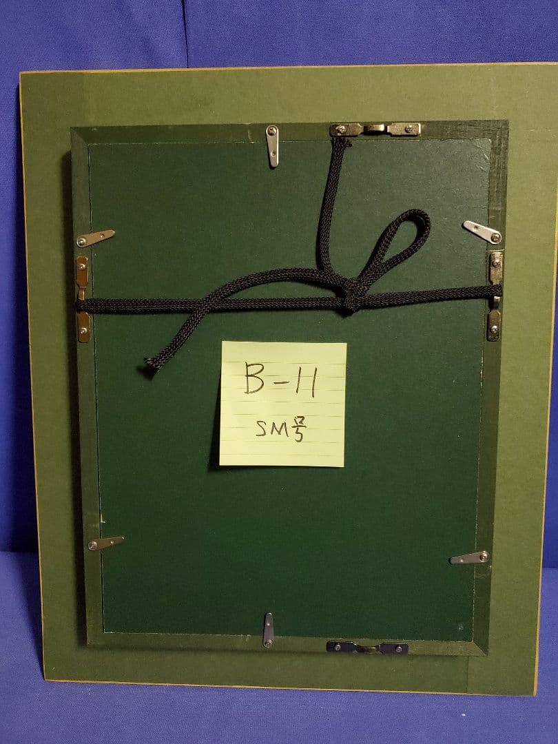 小泊芳彦作 バラの油彩画 SM号 金色フレーム B-11