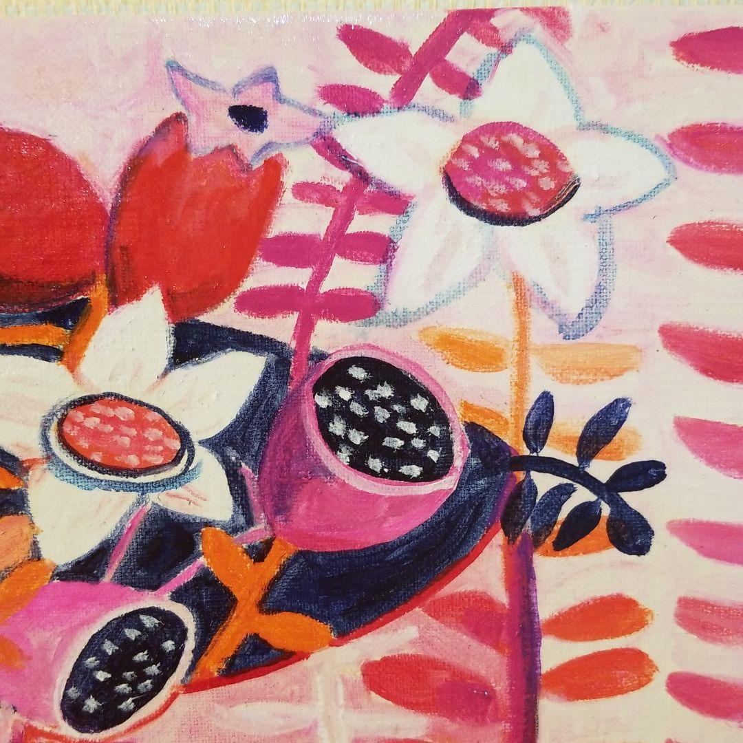 油絵 はち様専用 小鳥さんのかくれんぼ その2 見つけようとする鳥