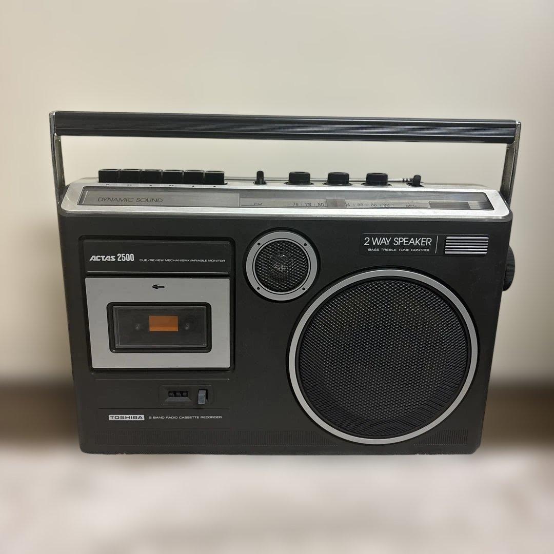 東芝ラジオカセットレコーダー ジャンク品 RT-2500T - メルカリ