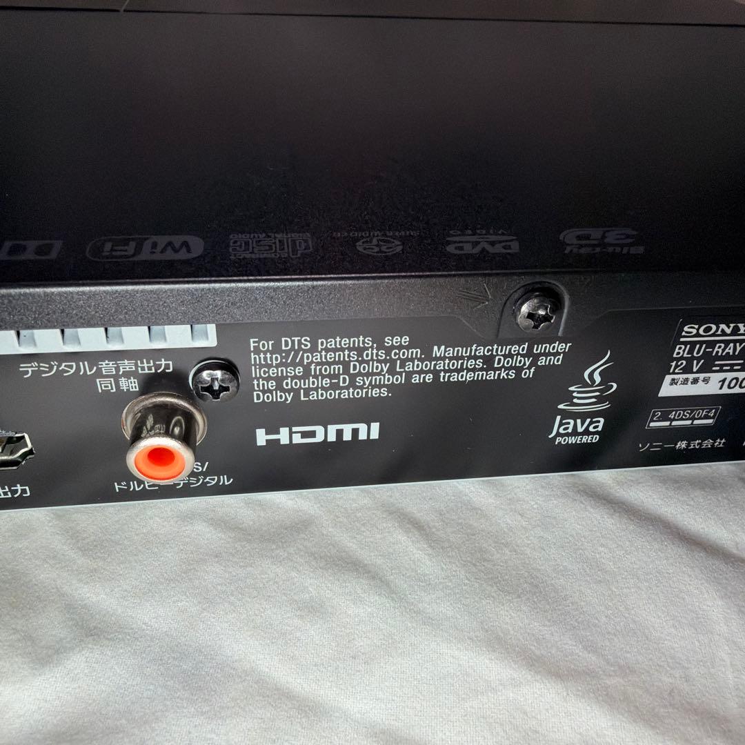 SONY 4K アップコンバート ブルーレイプレーヤー BDP-S6500