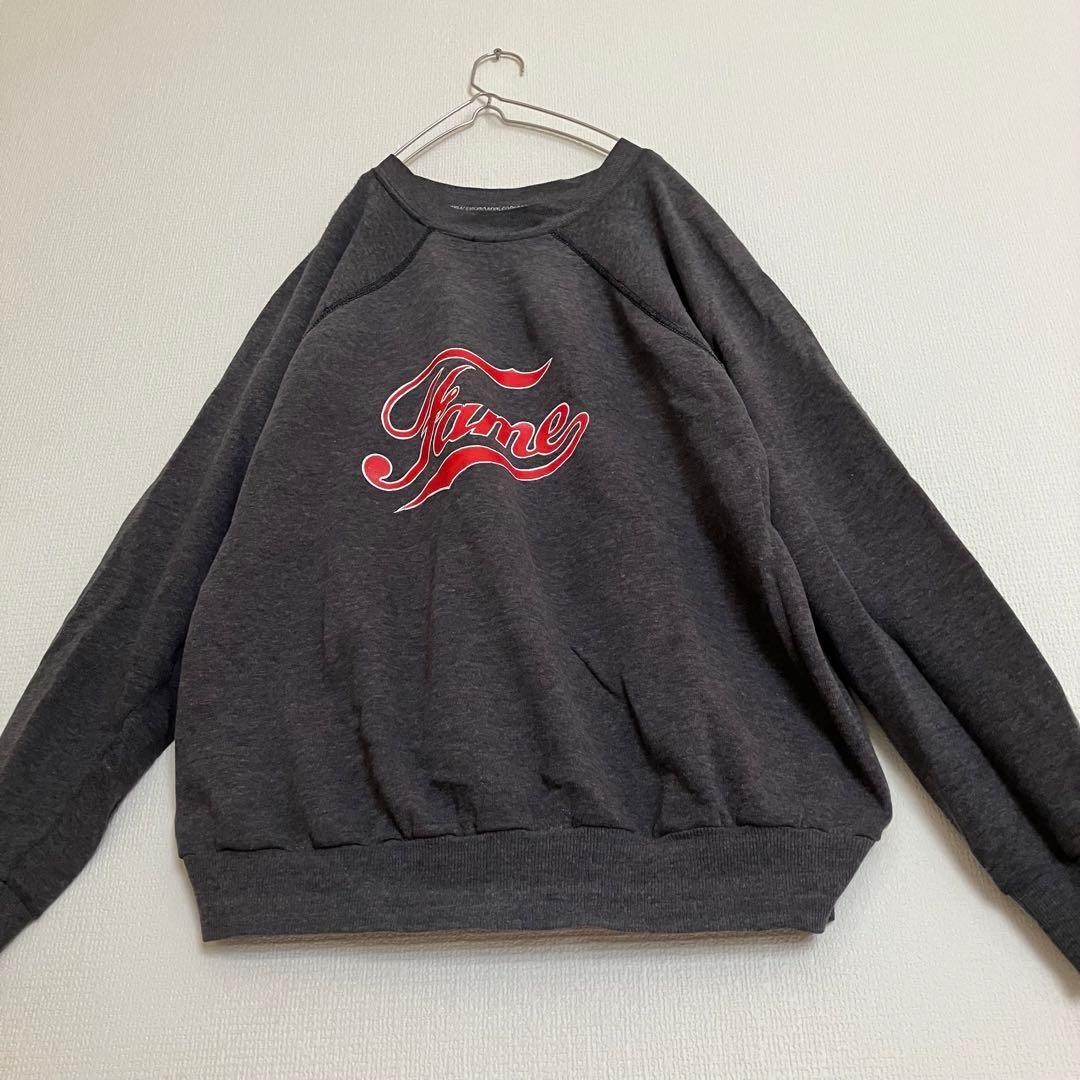 USA製90s鬼フェードスウェットトレーナーオールドデザイン古着