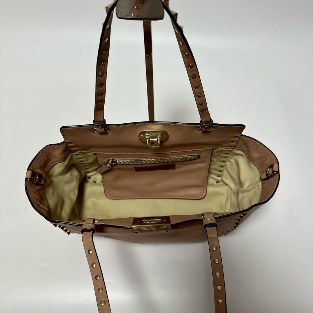 q12【美品】保存袋 領収書付 ヴァレンティノ ロックスタッズ2way