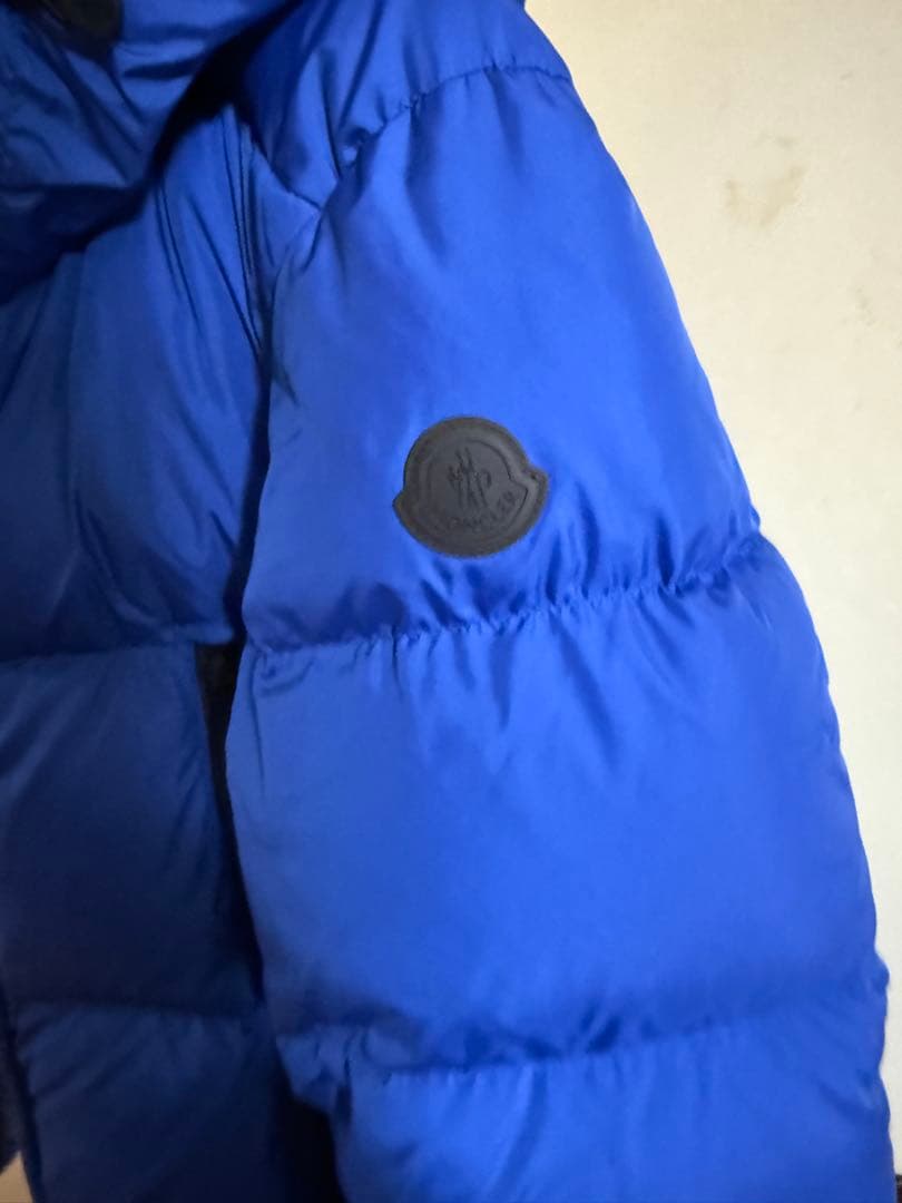 Moncler フード付きダウンジャケット 青 montcla サイズ1 - メルカリ