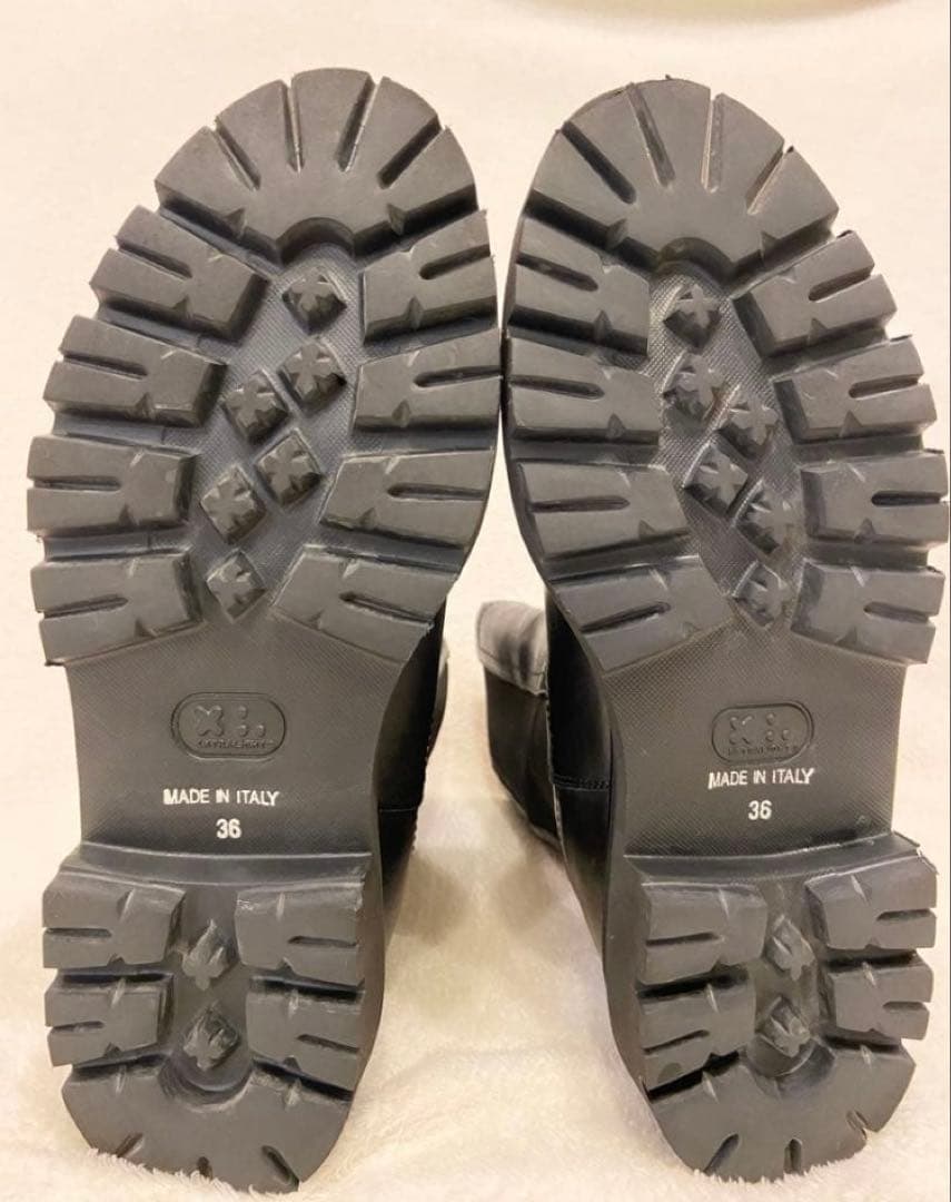 PASCUCCI ブラック サイドゴアブーツ 36の通販はau PAY マーケット