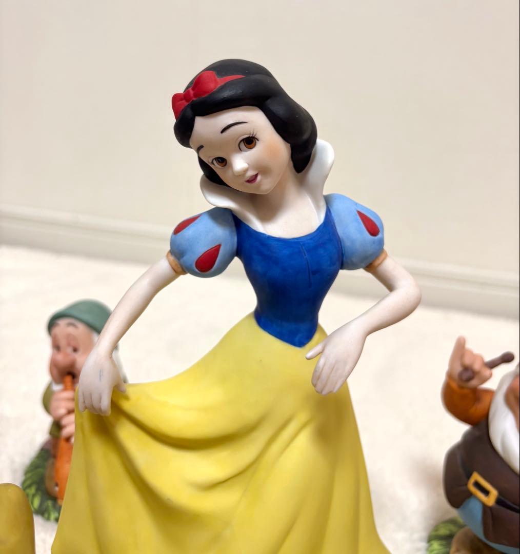 希少】 白雪姫 7人の小人 加藤工芸 陶器 置物 ガーデンオーナメント