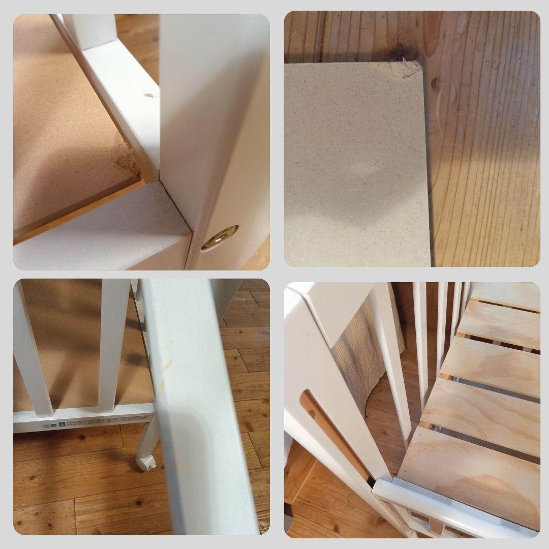 《送料無料❣️1点限り❣️》大和屋　ベビーベット　Wオープン腰楽ハイミニベッドN