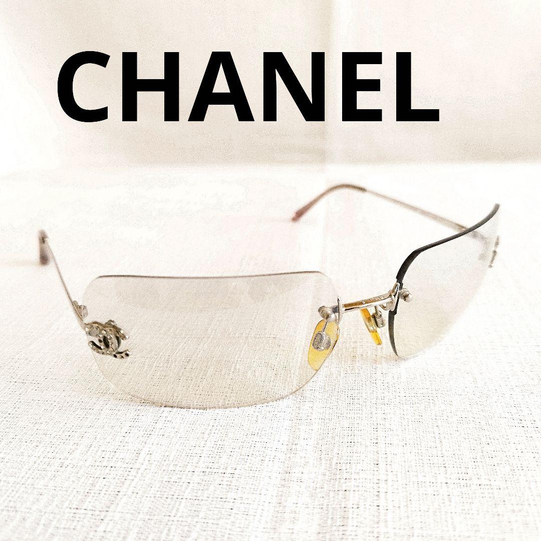 シャネル サングラス 4017-D ツーポイント リムレス ココマーク