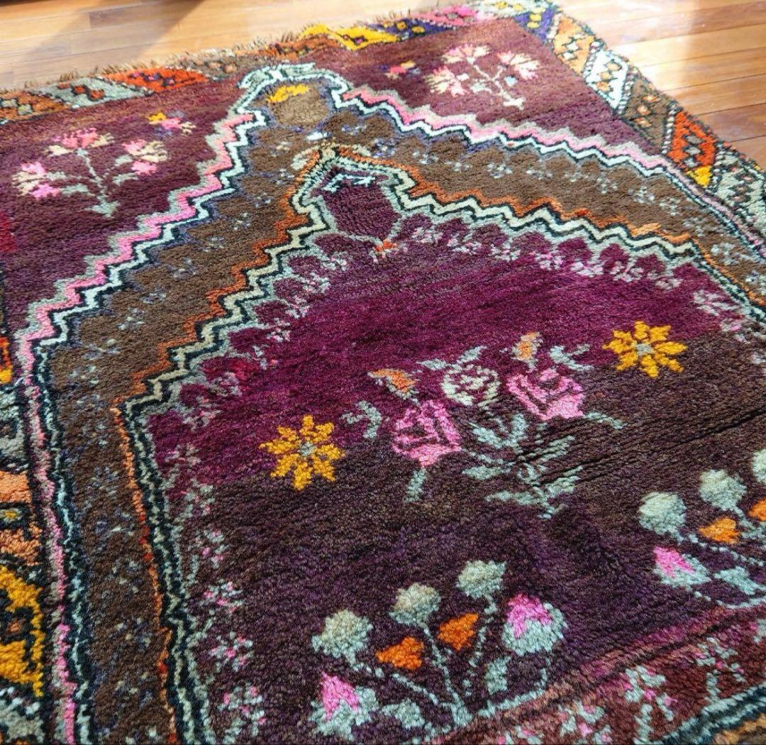 ヴィンテージ　アンティーク　トルコラグ ヴィンテージラグ | トルコ・カイセリ No.03 | 赤色 | 170×105 – tiflo