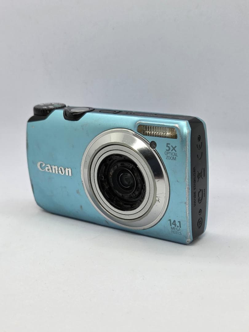 ジャンク】キャノン Canon PowerShot A3200 IS 水色 - メルカリ