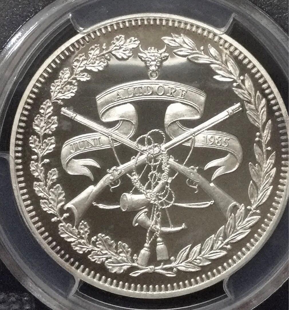 スイス射撃祭 1985年50フラン銀貨 PR68DCAM - メルカリ
