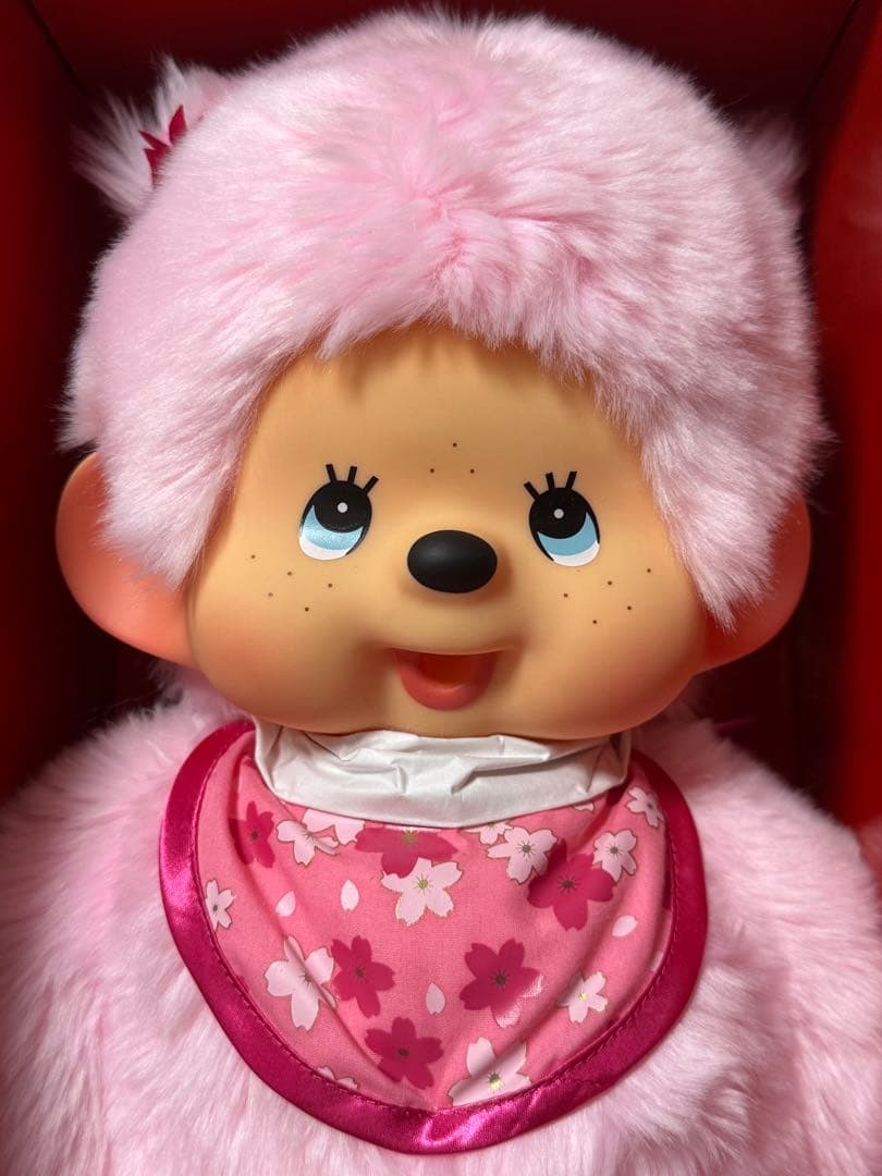 Monchhichi さくらシリーズぬいぐるみ 40cm Lサイズ ピンク色 - メルカリ