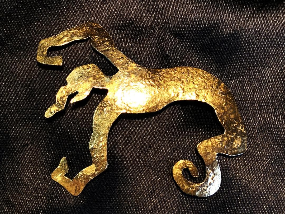 【 HERVÉ VAN DER STRAETEN 純金ブローチ 】　ヴィンテージ HERVÉ VAN DER STRAETEN 純金ブローチ 】 ヴィンテージ HERVE VAN DER