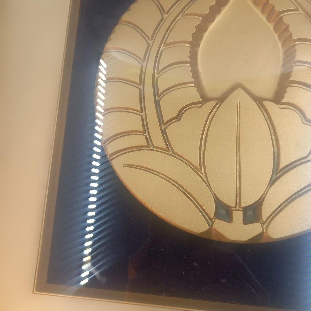 家紋「丸に抱き茗荷」置物 - メルカリ