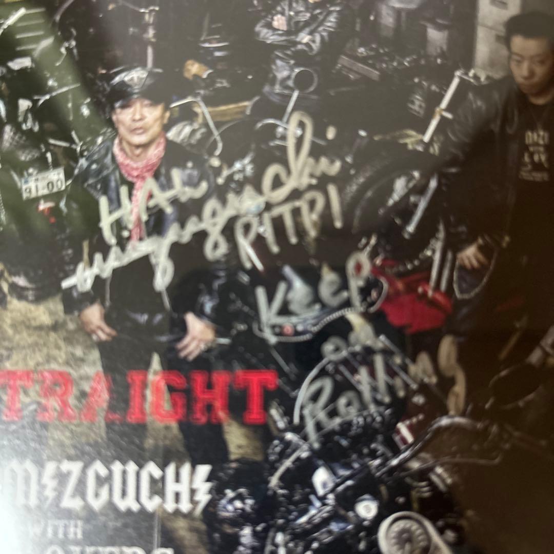 水口晴幸with ROLL OVERS『GO STRAIGHT』 直筆サイン入り