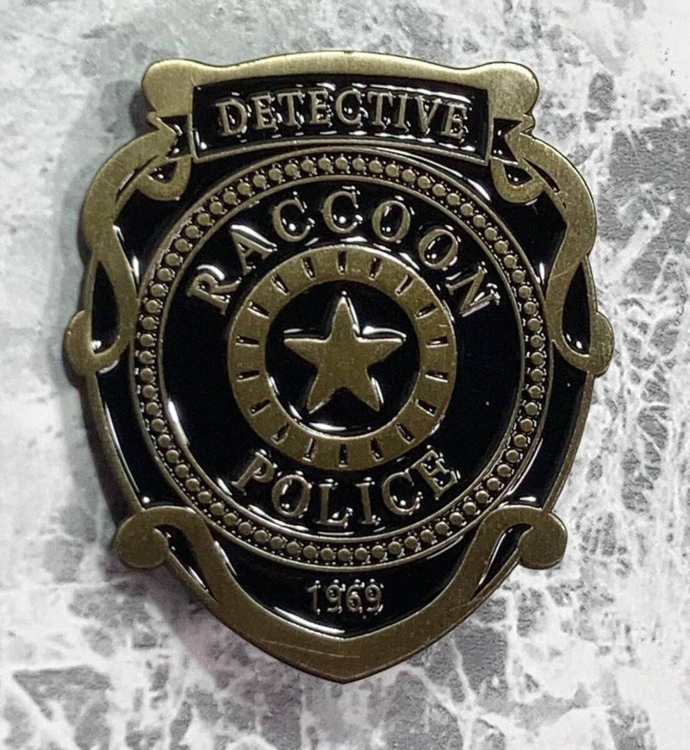 バイオハザード ラクーンシティ 警察バッジ ピンバッジ ブロンズ」jo