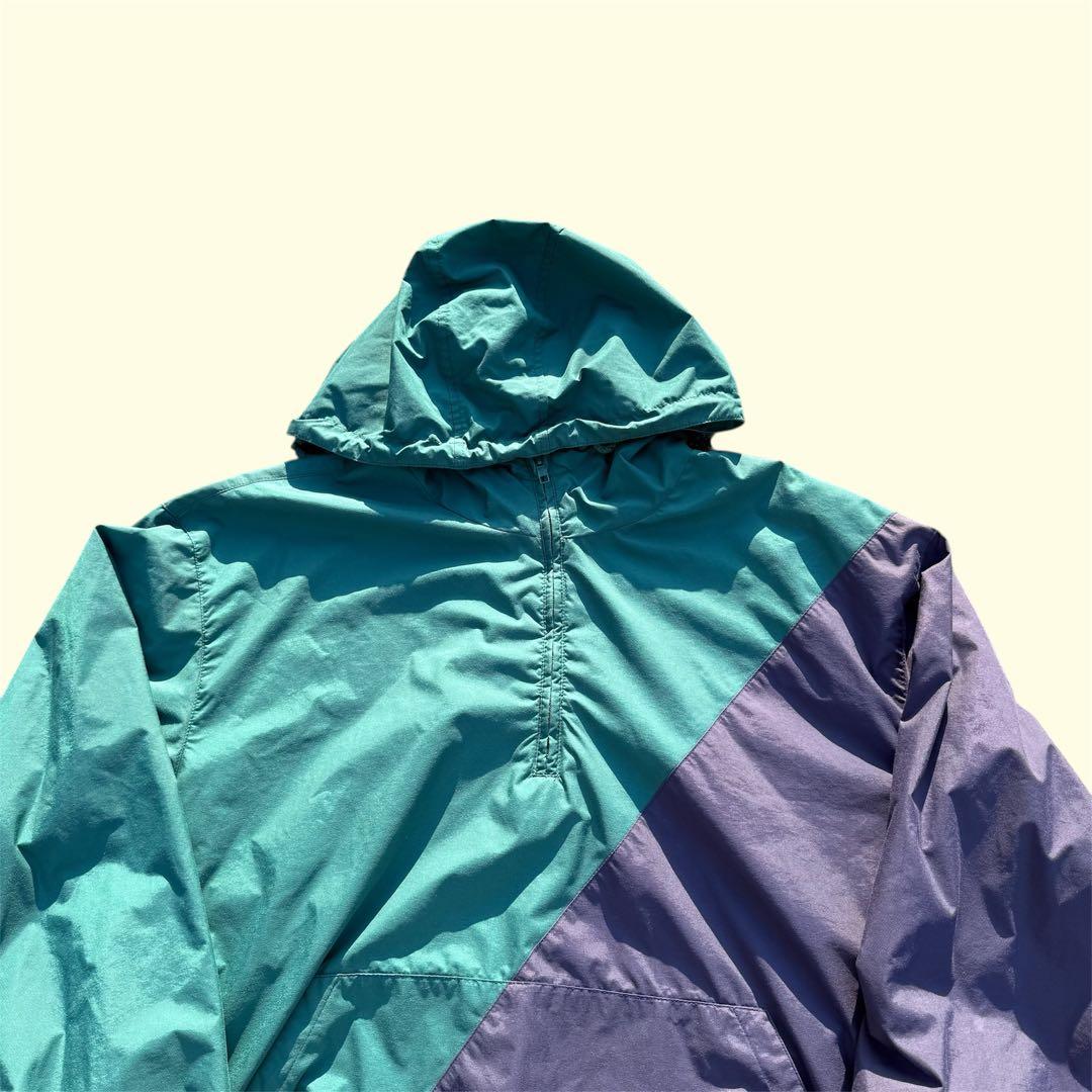 90s OLD GAP 2-tone nylon anorak parker - メルカリ