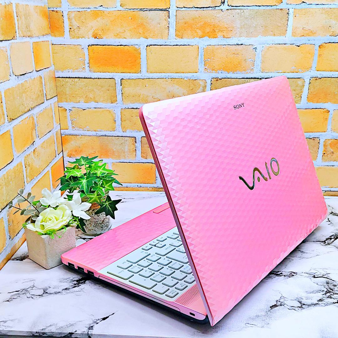 希少ピンク❤️ダイヤカットノートパソコン❤️HDD500G✨i3・メモリ8G