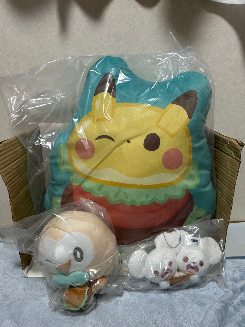 ポケピース 一番くじ Ｃ賞 モクロー Ｄ賞 クッション Ｆ賞 ワッカネズミ 一番くじ ポケピース 〜“PEACE”な夜のひととき～｜一番くじ倶楽部