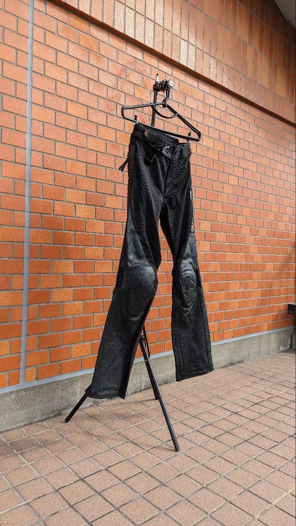 HYOD メッシュレザーパンツ 二ーD3Oサイドウレタンプロテクター L