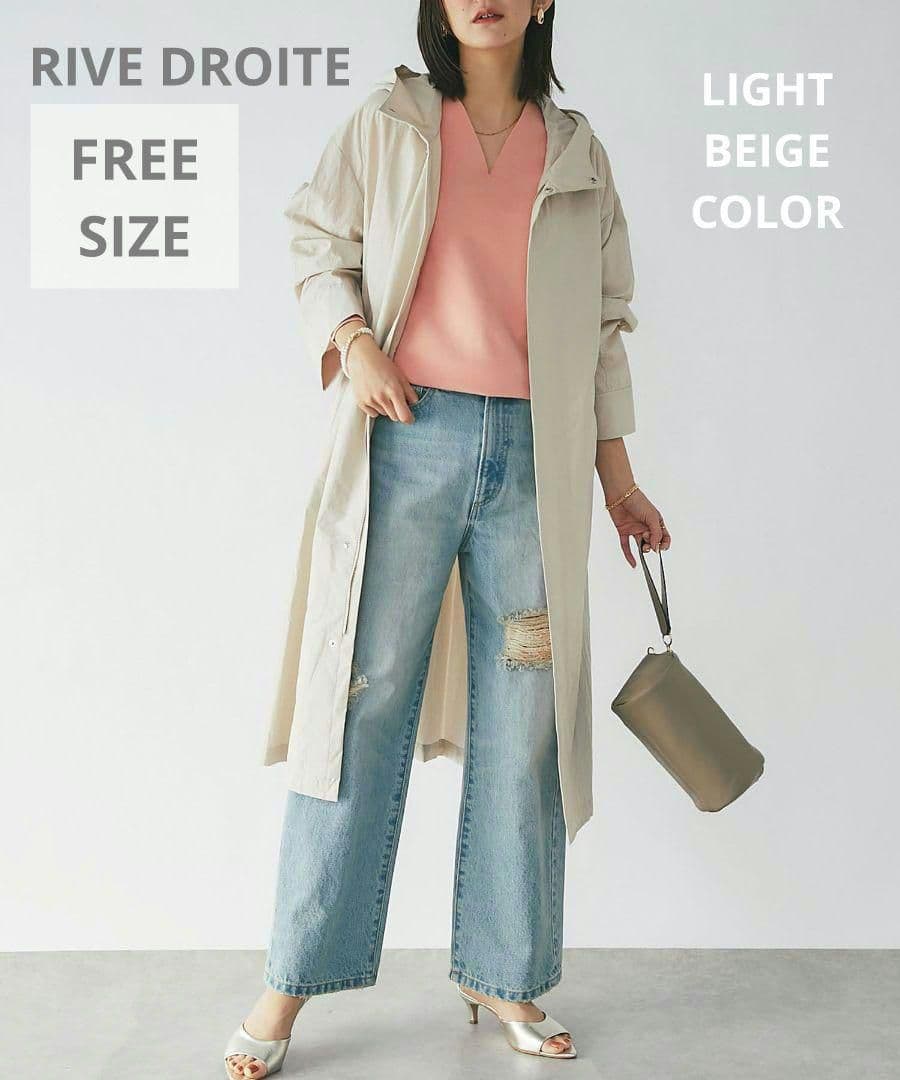 リヴドロワ✨機能的でお洒落に着回せる✨エンジョイショッピングライトモッズコート 機能的でお洒落に着回せる】エンジョイショッピングライトモッズコート