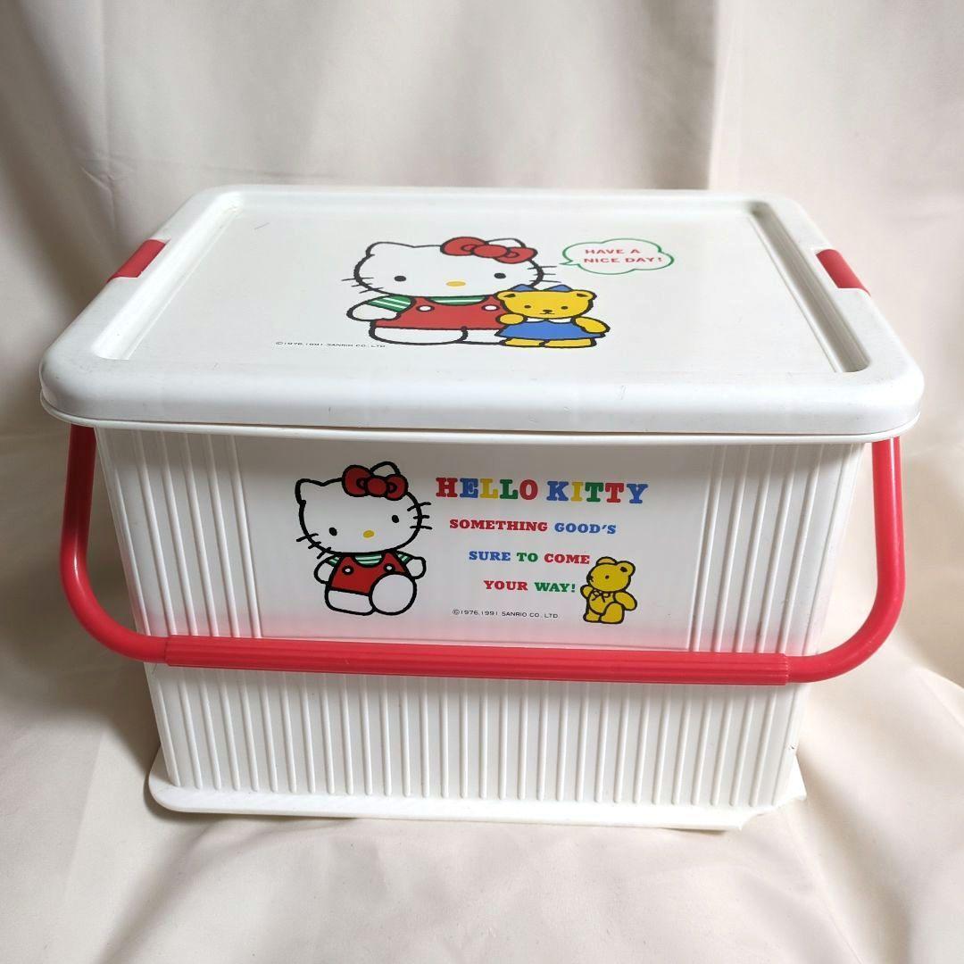 ハローキティ 収納ボックス コンテナ レトロ 当時物 - メルカリ