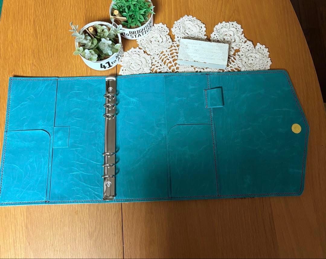 ご確認用 ハラコ カウ柄 システム手帳 A5 牛革 本革 レザー