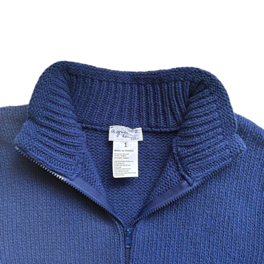 90s agnès b. HOMME フランス製 アニエスベーオム ウールジップ - メルカリ