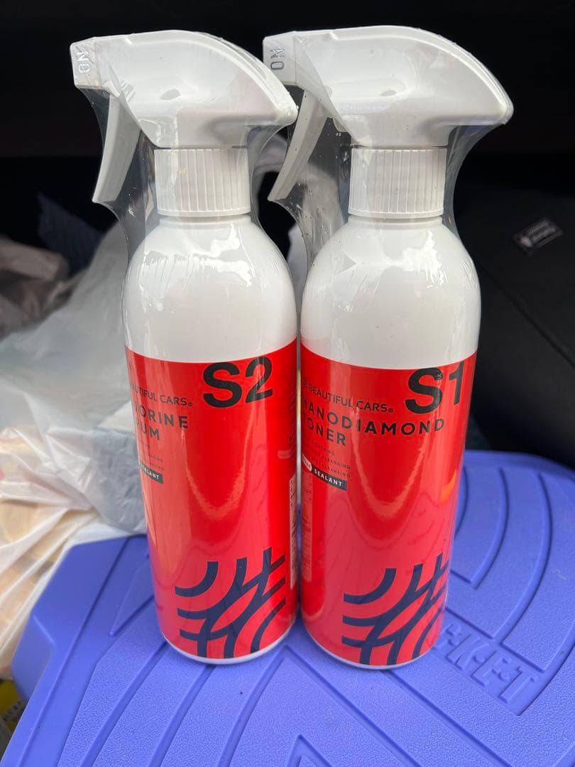 BEAUTIFUL CARS S1 S2 2本セット 500mlコーティングセット 2種類のコーティング剤とクロスのセット
