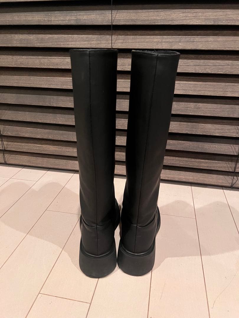 todayful Platform Long Boots ロングブーツ 黒 - メルカリ